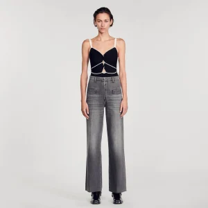 Tops & Camisas<Sandro Paris Body De Punto Bicolor