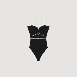 Tops & Camisas<Sandro Paris Body De Punto Bicolor