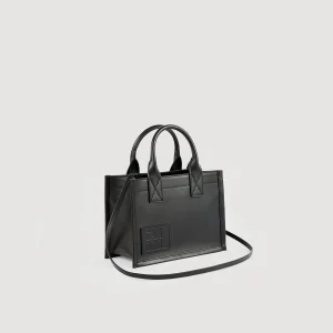Bolsos Tote<Sandro Paris Bolso Cabas Pequeno De Piel Certificada