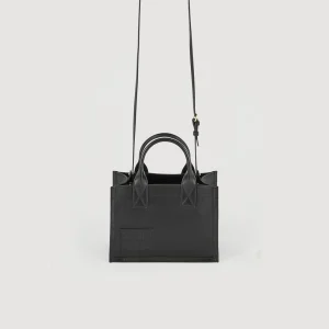 Bolsos Tote<Sandro Paris Bolso Cabas Pequeno De Piel Certificada