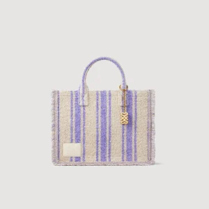 Bolsos Tote<Sandro Paris Bolso Kasbah De Tela A Rayas