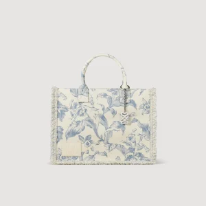Bolsos Tote<Sandro Paris Bolso Kasbah De Toile De Jouy