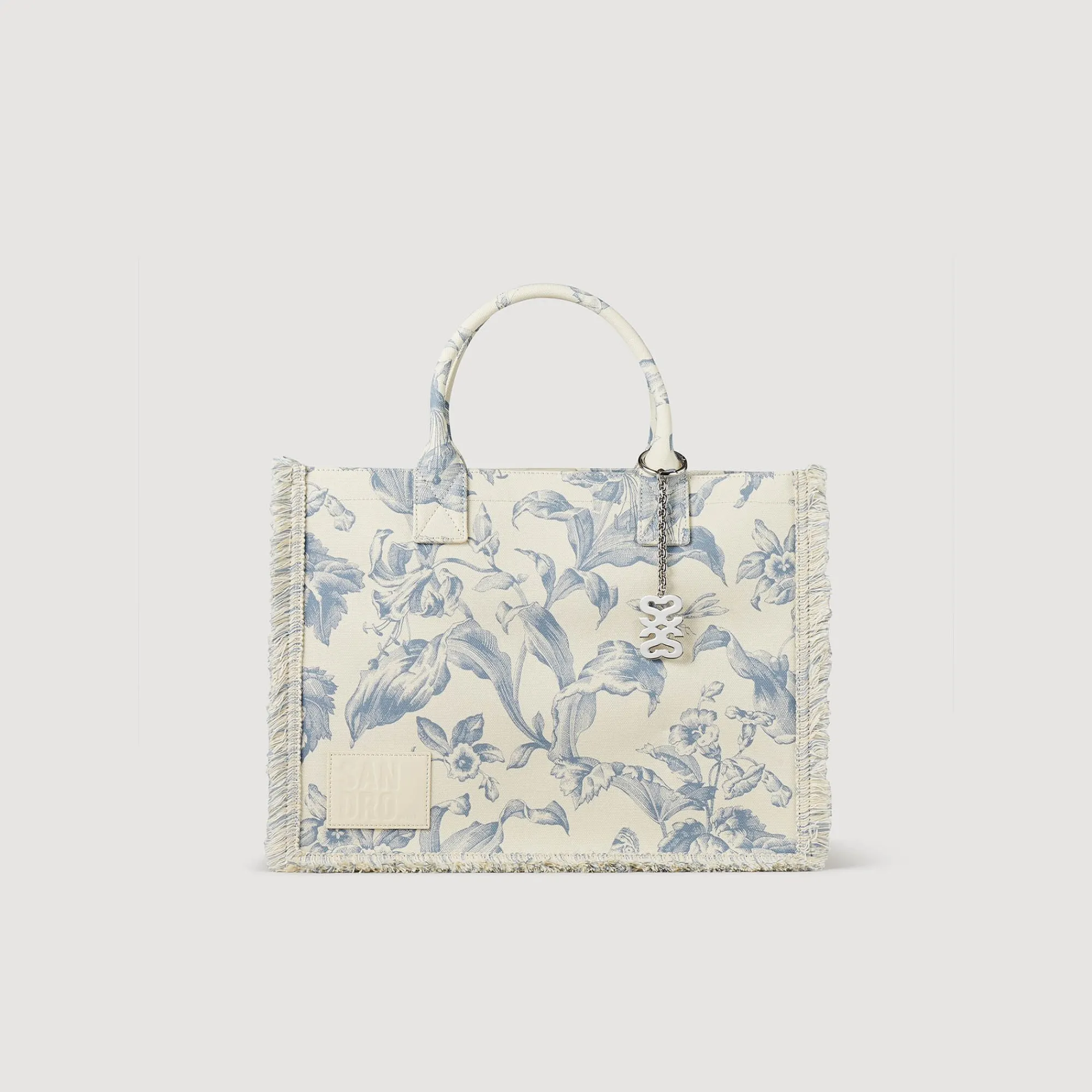 bolso_kasbah_de_toile_de_jouy_0.webp Bolsos Tote<Sandro Paris Bolso Kasbah De Toile De Jouy