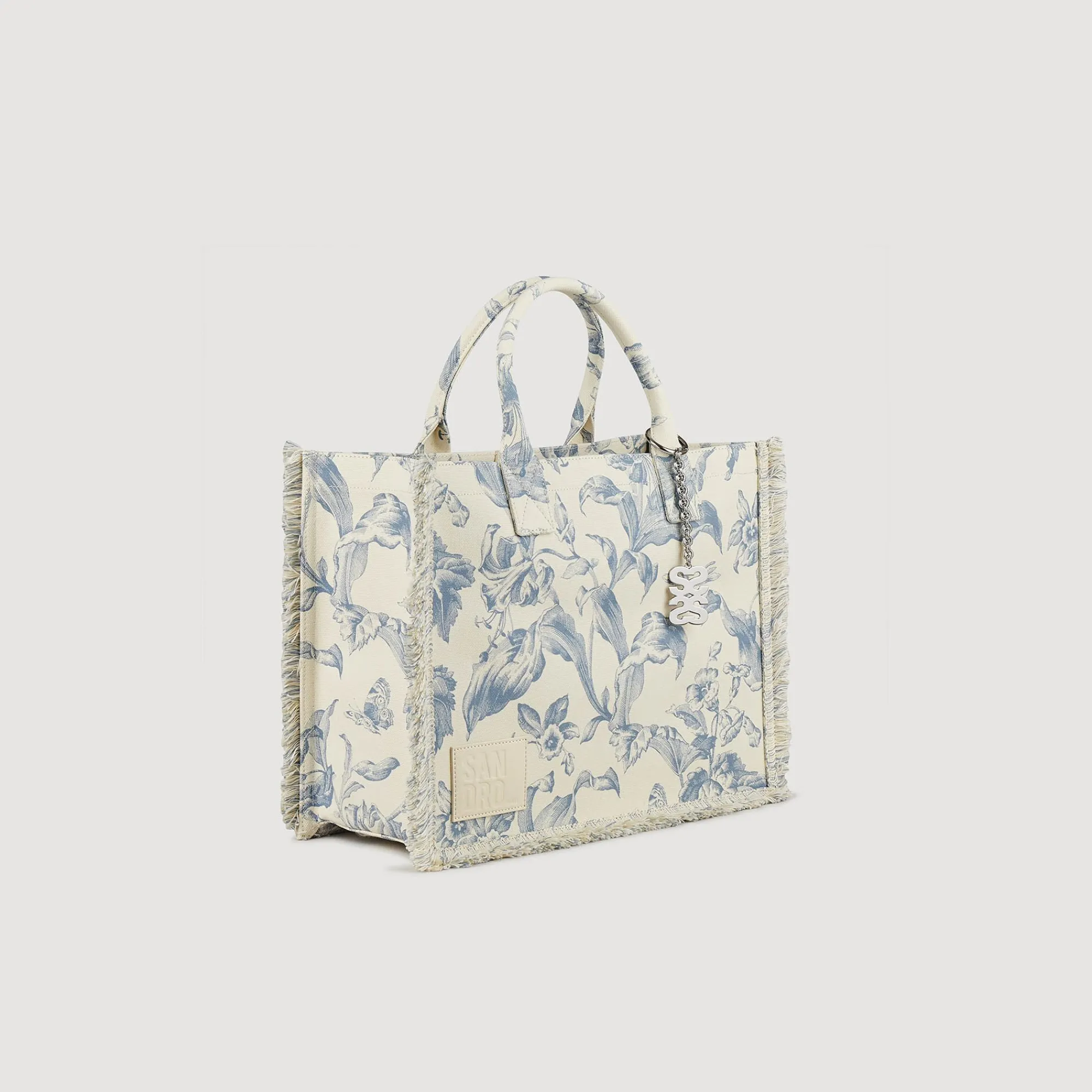bolso_kasbah_de_toile_de_jouy_1.webp Bolsos Tote<Sandro Paris Bolso Kasbah De Toile De Jouy