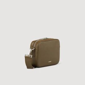 Minibolsos<Sandro Paris Bolso Pequeno De Cuero Saffiano