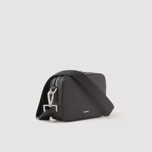 Minibolsos<Sandro Paris Bolso Pequeno De Cuero Saffiano