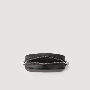 Minibolsos<Sandro Paris Bolso Pequeno De Cuero Saffiano
