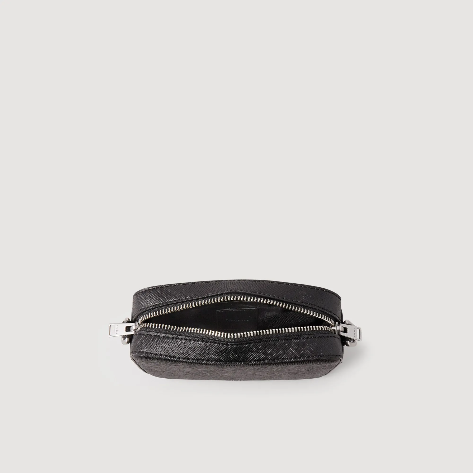 bolso_pequeno_de_cuero_saffiano_5.webp Minibolsos<Sandro Paris Bolso Pequeno De Cuero Saffiano