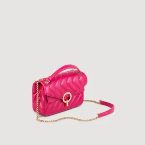 Bolsos De Hombro<Sandro Paris Bolso Pequeno Yza De Cuero Liso