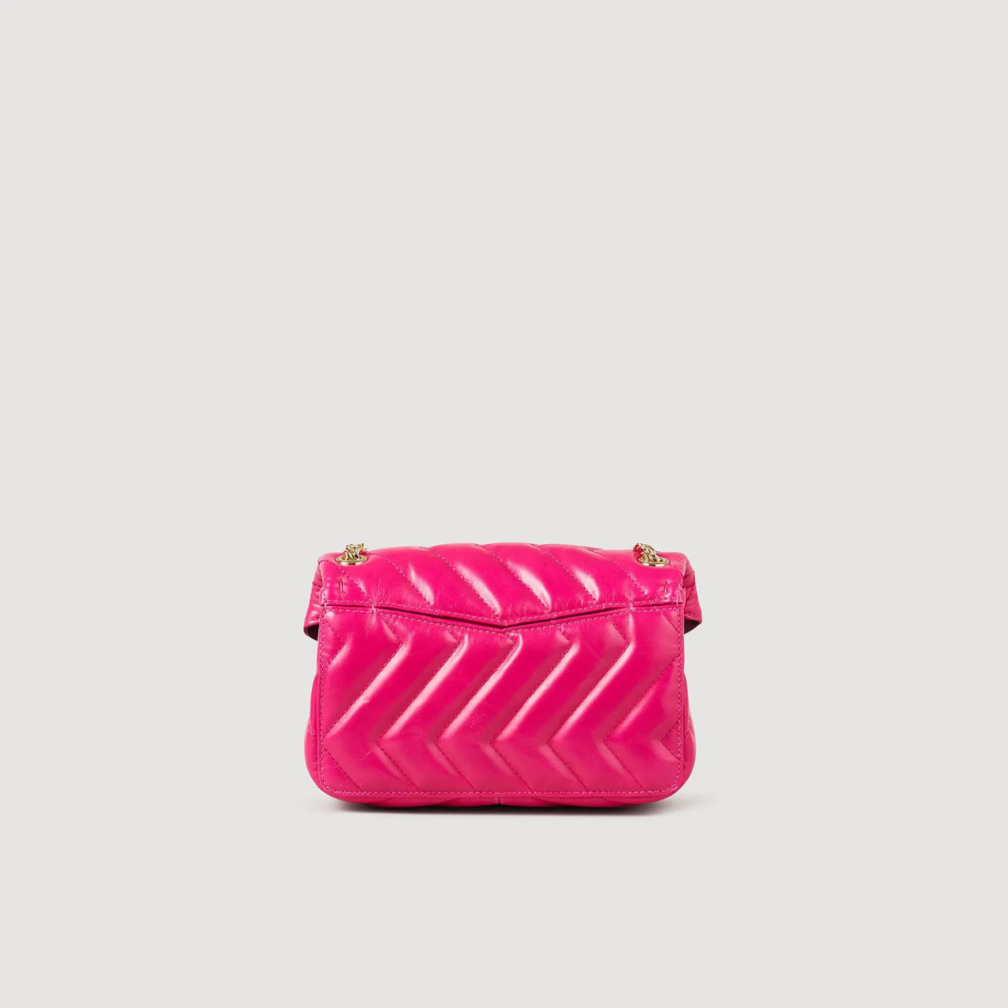 bolso_pequeno_yza_de_cuero_liso_2.webp Bolsos De Hombro<Sandro Paris Bolso Pequeno Yza De Cuero Liso