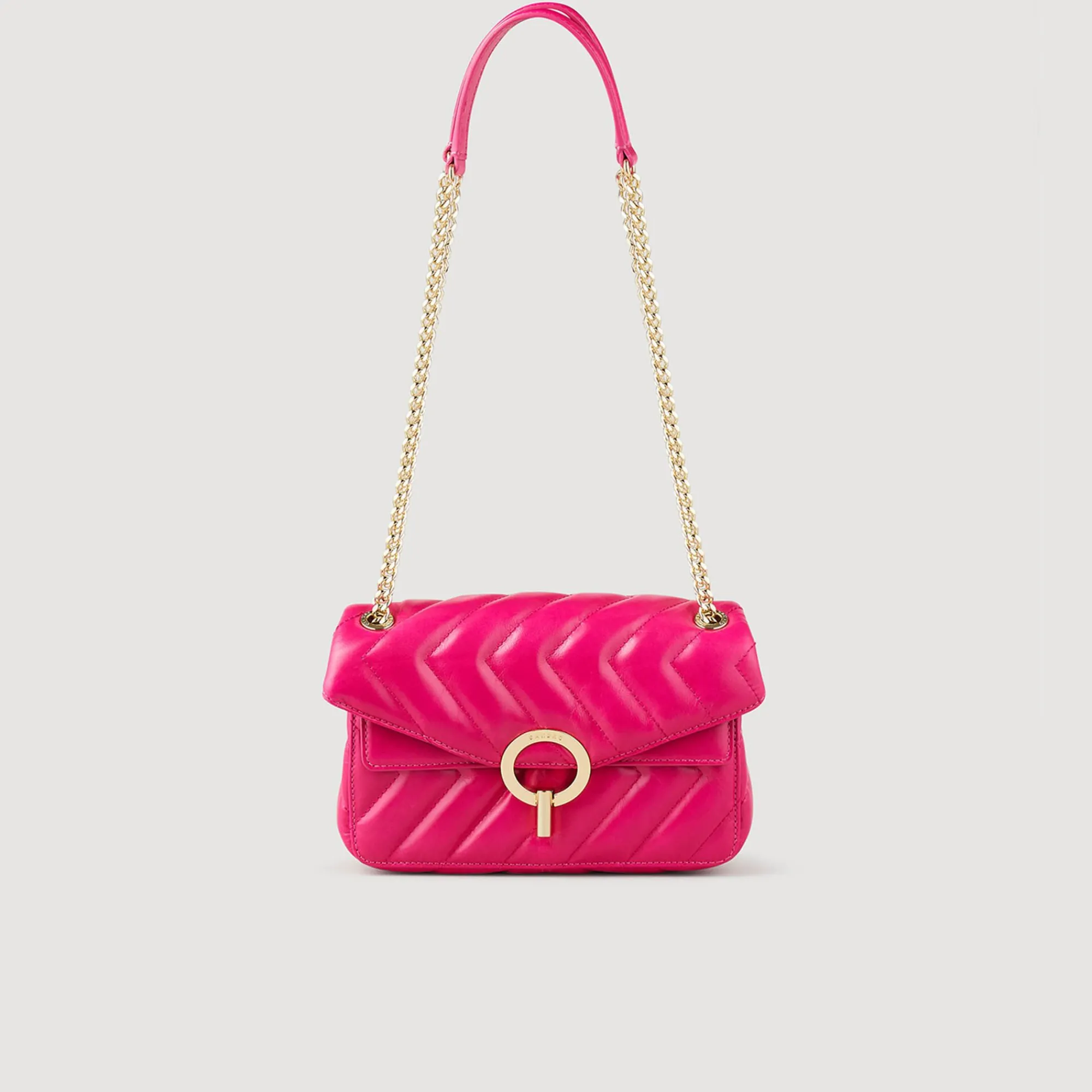 bolso_pequeno_yza_de_cuero_liso_4.webp Bolsos De Hombro<Sandro Paris Bolso Pequeno Yza De Cuero Liso