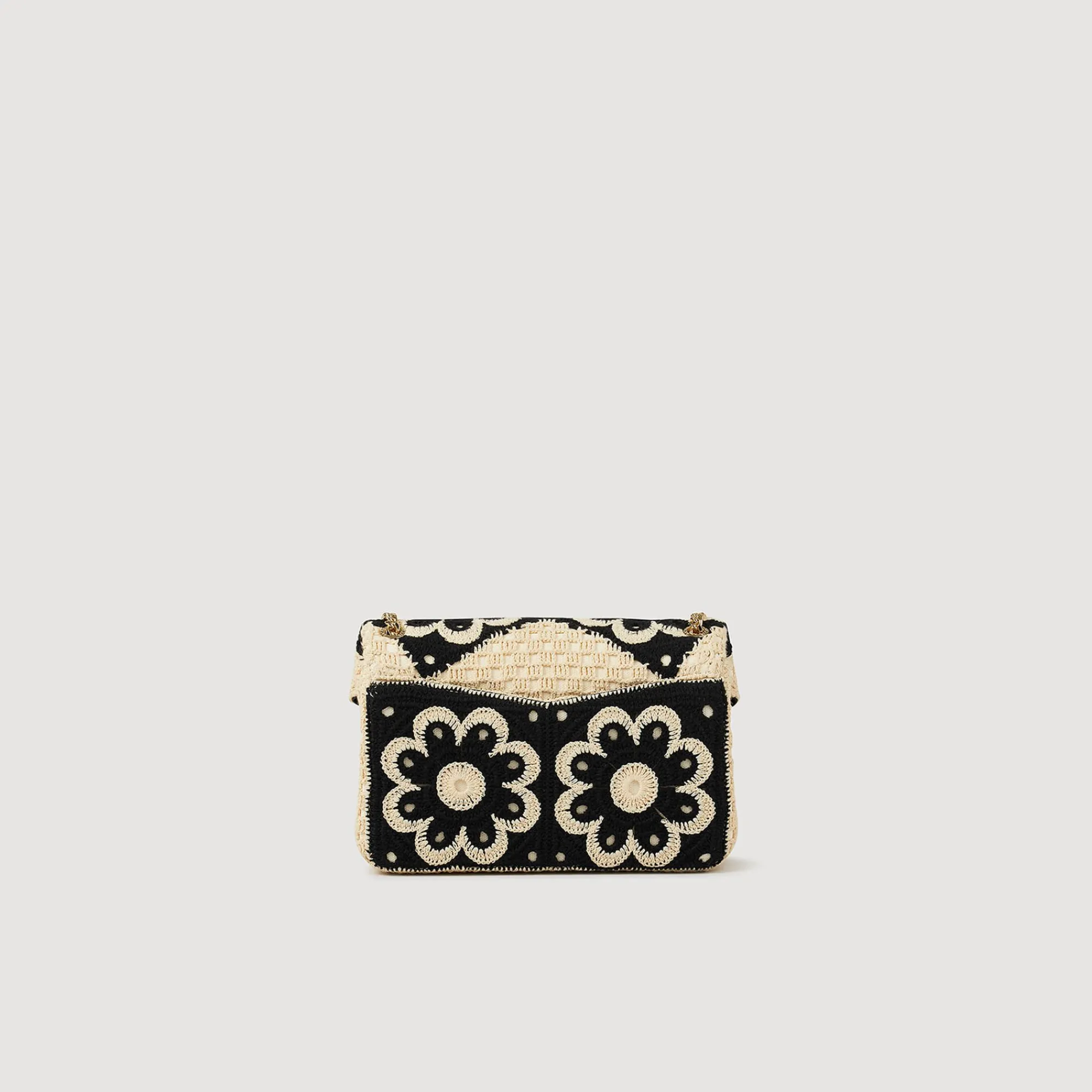 bolso_yza_de_ganchillo_bicolor_5.webp Bolsos Bandolera<Sandro Paris Bolso Yza De Ganchillo Bicolor
