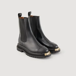 Botines<Sandro Paris Botines De Suela Dentada