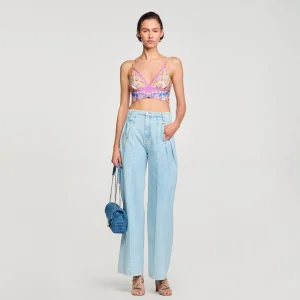 Tops & Camisas<Sandro Paris Bralette Estampado