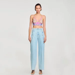Tops & Camisas<Sandro Paris Bralette Estampado