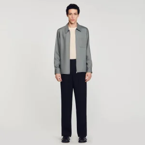 Camisas<Sandro Paris Camisa Con Cremallera