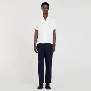 Camisas<Sandro Paris Camisa Con Cuello Italiano