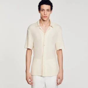 Camisas<Sandro Paris Camisa Con Cuello Italiano