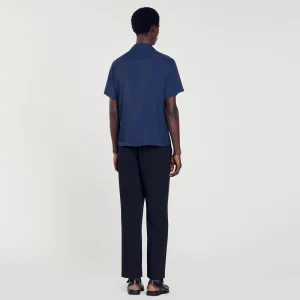 Camisas<Sandro Paris Camisa Con Cuello Italiano