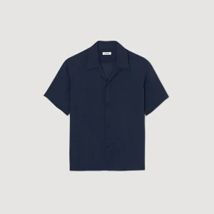 Camisas<Sandro Paris Camisa Con Cuello Italiano