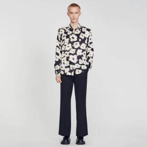 Camisas<Sandro Paris Camisa Con Estampado De Flores