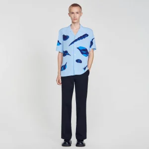 Camisas<Sandro Paris Camisa Con Estampado De Moluscos