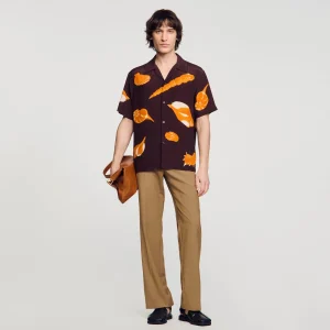 Camisas<Sandro Paris Camisa Con Estampado De Moluscos