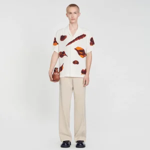 Camisas<Sandro Paris Camisa Con Estampado De Moluscos