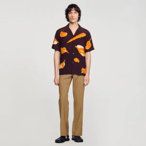 Camisas<Sandro Paris Camisa Con Estampado De Moluscos