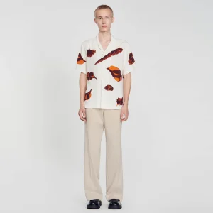 Camisas<Sandro Paris Camisa Con Estampado De Moluscos