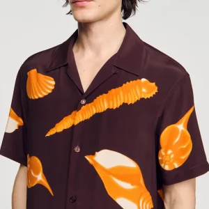 Camisas<Sandro Paris Camisa Con Estampado De Moluscos