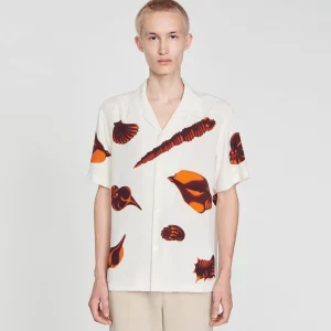 Camisas<Sandro Paris Camisa Con Estampado De Moluscos