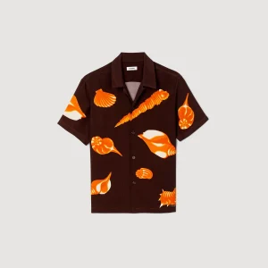 Camisas<Sandro Paris Camisa Con Estampado De Moluscos
