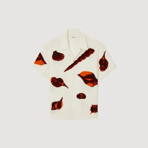 Camisas<Sandro Paris Camisa Con Estampado De Moluscos