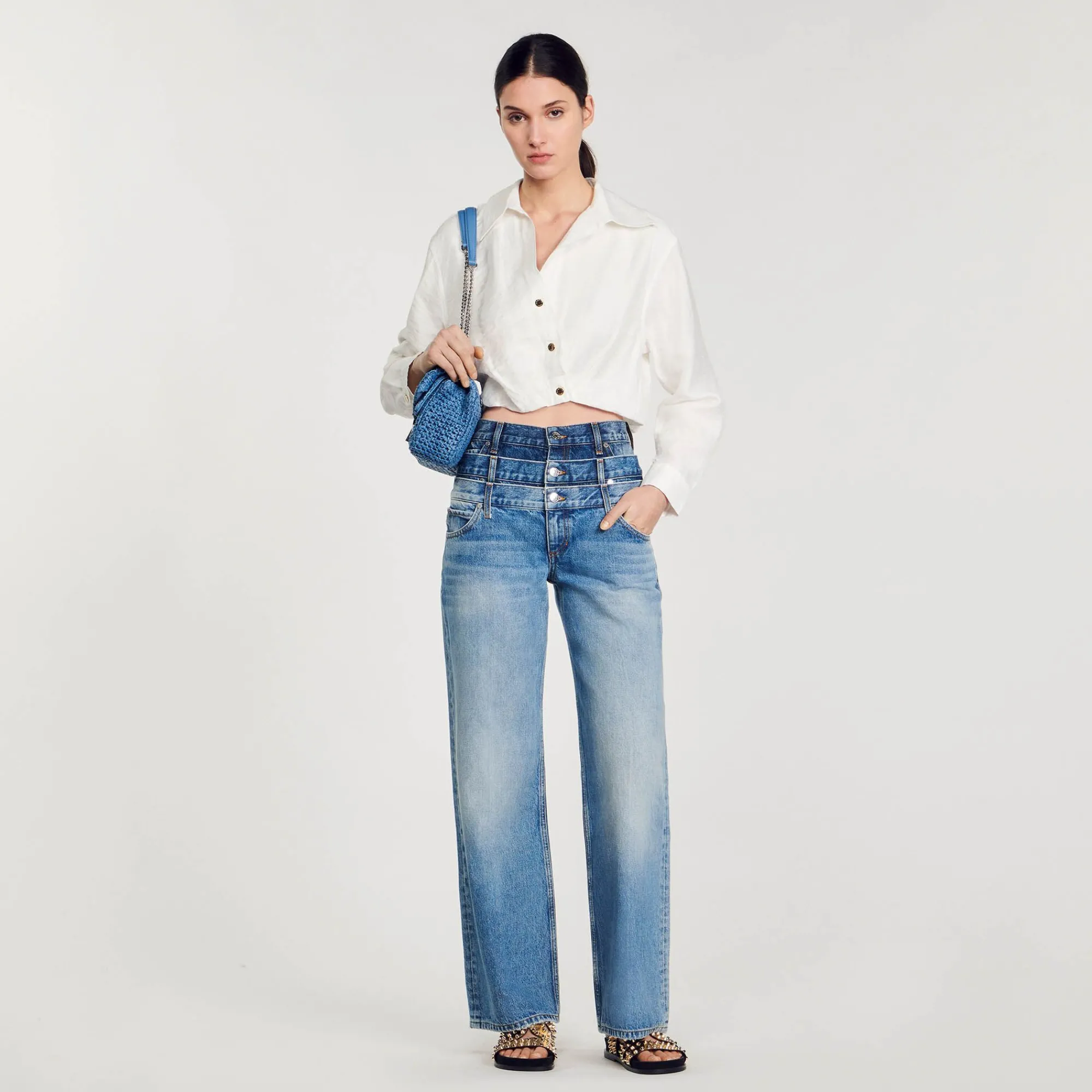 camisa_corta_0.webp Tops & Camisas<Sandro Paris Camisa Corta