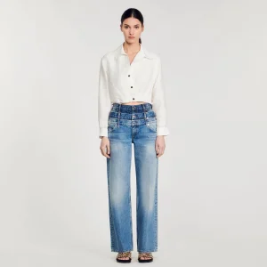 Tops & Camisas<Sandro Paris Camisa Corta