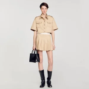 Tops & Camisas<Sandro Paris Camisa Corta De Oficial