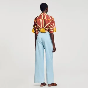 Conjuntos<Sandro Paris Camisa Corta Estampada