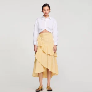 Tops & Camisas<Sandro Paris Camisa Corta Retorcida
