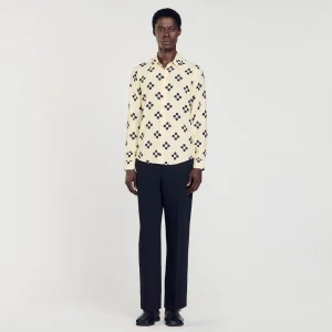 Camisas<Sandro Paris Camisa Cross Flower