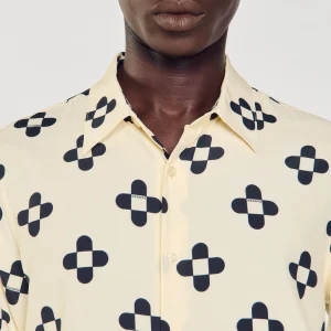 Camisas<Sandro Paris Camisa Cross Flower