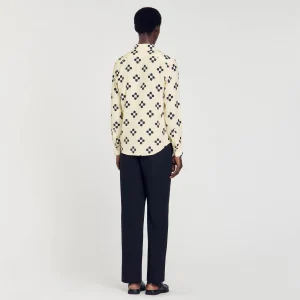 Camisas<Sandro Paris Camisa Cross Flower
