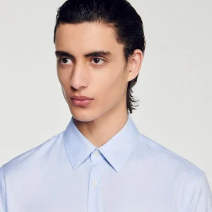 Camisas<Sandro Paris Camisa De Algodon De Corte Clasico