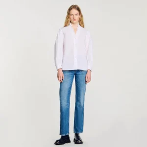 Tops & Camisas<Sandro Paris Camisa De Algodon Organico