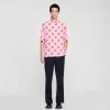 Camisas<Sandro Paris Camisa De Manga Corta Cross Flower
