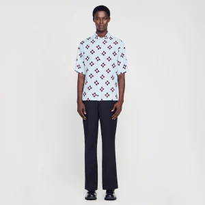 Camisas<Sandro Paris Camisa De Manga Corta Cross Flower