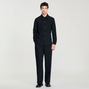 Camisas<Sandro Paris Camisa De Manga Larga