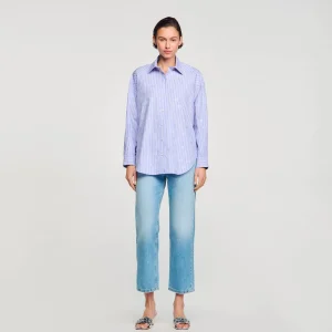 Tops & Camisas<Sandro Paris Camisa Decorada Con Corazones De Strass