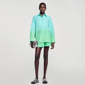 Conjuntos<Sandro Paris Camisa Dip Dye Con Strass