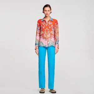 Tops & Camisas<Sandro Paris Camisa Estampada